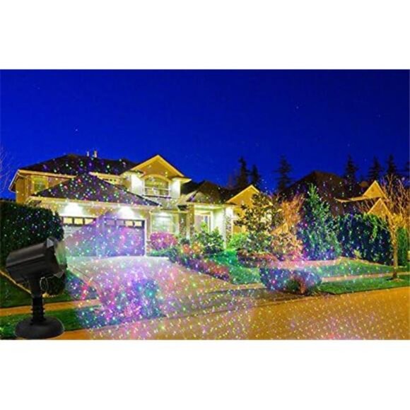 Christmas Laser Projector Lights, Motion Firefly Red, Green Blue Remote Control - Picture 5 of 7
